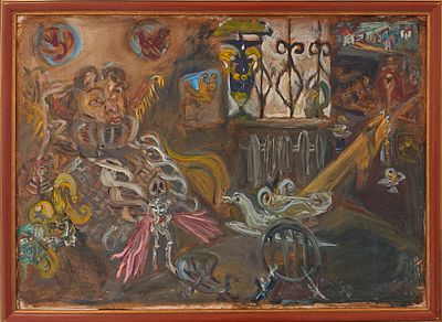 Конышева Натта Ивановна (1935 — 2022). Лена. 2012. Оргалит, масло. Размер изображения: 50 &times; 70 