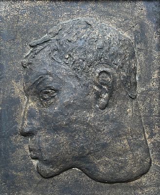 Лебедева Сарра Дмитриевна (1892 — 1967). Портрет Б. Пастернака. Рельеф. 1961-1963 гг. Бронза 