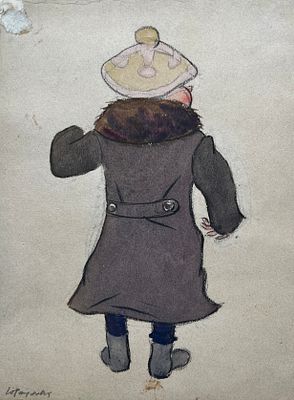 Разумовская Юлия Васильевна (1896 — 1987). Эскиз костюмов. 1930-е гг. Бумага, акварель 