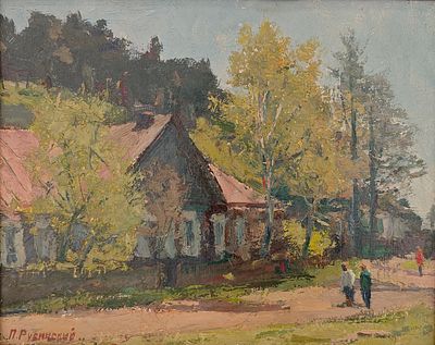 Рубинский Павел Игоревич (род. 1950). Пейзаж. Без даты. Картон, масло. Размер изображения: 31 &times; 
