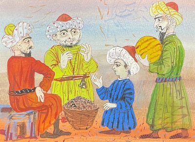 Власов Василий Николаевич (род. 1953). Иллюстрация к сказке В. Гауфа &laquo;Маленький мук&raquo; (Сыктывкар 