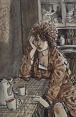 Андреев Александр Семёнович (род. 1946). Иллюстрация к книге С. Родионова &laquo;Задание&raquo; (Л.: 