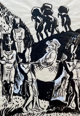 Александрова Елизавета Николаевна (1930—2020).
Иллюстрация к книге Р. Кинжалову &laquo;Воин из 
