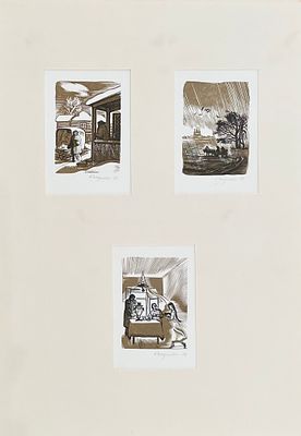Бакулевский Александр Сергеевич (1936—2021). 
Иллюстрация к авторскому сборнику А. Пушкина 
