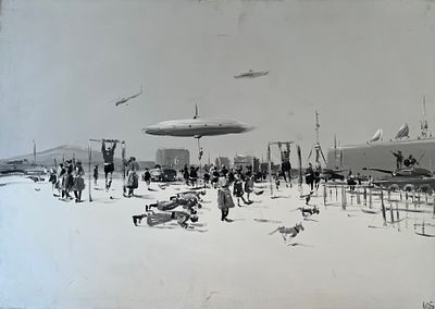 Батынков Константин Александрович (род. 1959). 23 февраля. 2007. Холст, акрил. 50 &times; 70 см. В 