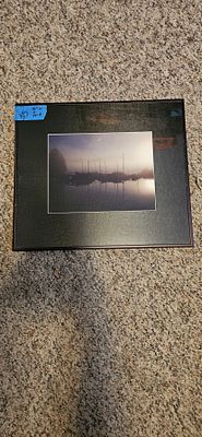 Foggy Boat Scene Wall Hanging. Beautiful picture of an foggy evening overlooking the boats 16" x 14"
