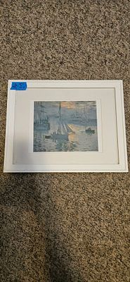 Sail Boat Painted Wall Hanging. Sail Boat scene painted wall hanging20" x 16"