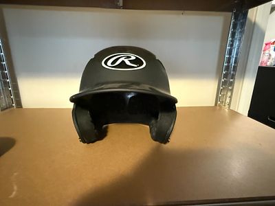 Rawlings Baseball Helmet: Black Fits size 6 7/8 - 7 5/8; good condition