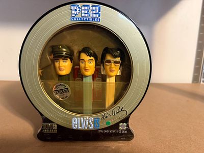 Elvis Presley PEZ Dispenser Collectable Tin Container