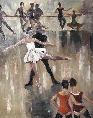Н.Х. - Репетиция. Балет. Аукцион: Аукцион № 35, часть 3 Основа: холст Техника: 