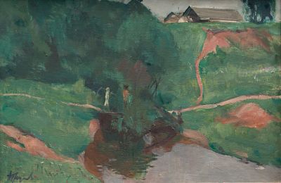 Труфанов Михаил Павлович - Утро в деревне. Аукцион: Аукцион № 35, часть 3 Основа: холст на картоне 