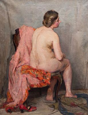 Труфанов Михаил Павлович - Натурщица. Аукцион: Аукцион № 35, часть 3 Основа: холст Техника: 