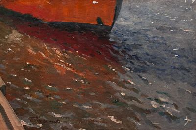 Труфанов Михаил Павлович - У причала. Аукцион: Аукцион № 35, часть 3 Основа: холст Техника: 