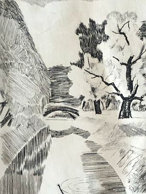 Жуков Владимир Васильевич - Пейзаж. Аукцион: Аукцион № 36, часть 5 Основа: бумага Ширина: 9 