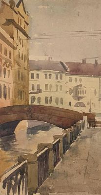 Соколова Ольга Александровна - Первый Зимний мост. Аукцион: Аукцион № 36, часть 5 Основа: бумага 