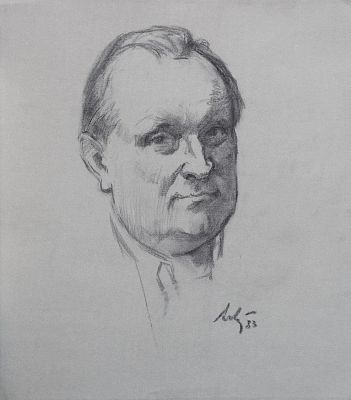 Левитин Анатолий Павлович - Портрет. Аукцион: Аукцион № 37, часть 1 Основа: бумага Ширина: 42 