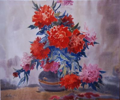 Малыш Гавриил Кондратьевич - Пионы. Аукцион: Аукцион № 37, часть 1 Основа: бумага Ширина: 60 