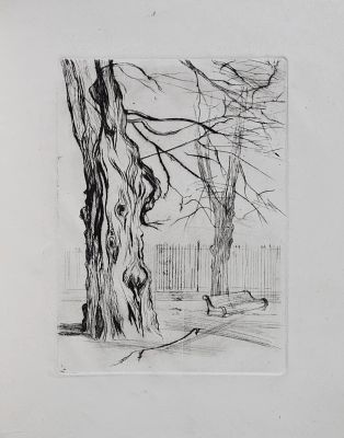 Боровский Давид Борисович - В парке. Аукцион: Аукцион № 37, часть 1 Основа: бумага Ширина: 15 