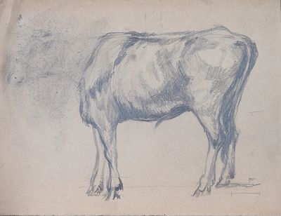 Васильев Анатолий Ильич - Корова. Аукцион: Аукцион № 37, часть 1 Основа: бумага Ширина: 30 