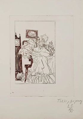 Остров Светозар Александрович - Женщина в кресле. Аукцион: Аукцион № 37, часть 2 Основа: бумага 