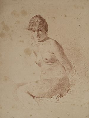 Зичи Михаил Александрович - Этюд Женщины. Аукцион: Аукцион № 37, часть 2 Основа: бумага Оформление: 