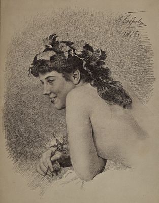 Бобров Виктор Алексеевич - Женщина. Аукцион: Аукцион № 37, часть 2 Основа: бумага Оформление: 