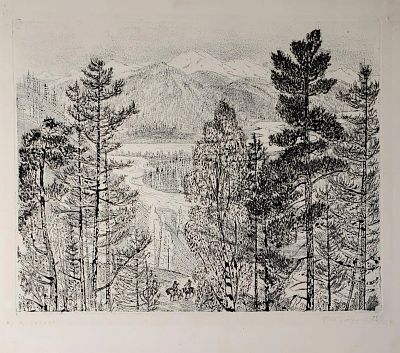 Бутрова Мария Николаевна - В Сибири, Саяны. Аукцион: Аукцион № 37, часть 2 Основа: бумага 