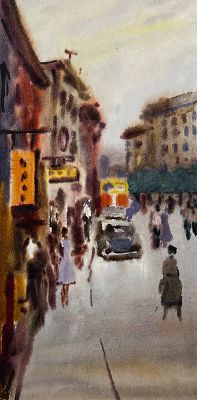 Хромов Ю. - Город. Аукцион: Аукцион № 37, часть 2 Основа: бумага Ширина: 21 