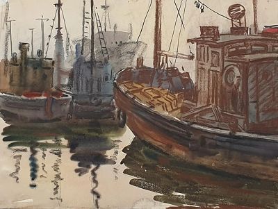 Дьякова Нина Васильевна - Корабли. Аукцион: Аукцион № 37, часть 2 Основа: бумага Ширина: 36.5 