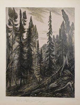 Брехов Юрий Николаевич - Алтай у телецкого озера. Аукцион: Аукцион № 37, часть 2 Основа: бумага 