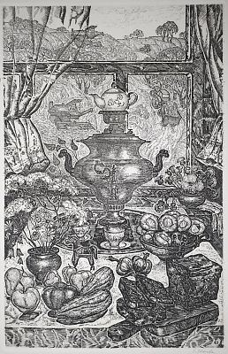 Звонова Светлана Анатольевна - Натюрморт, завтрак. Аукцион: Аукцион № 37, часть 2 Основа: бумага 