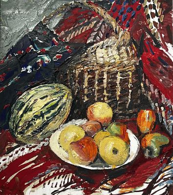 Коровяков Александр Петрович - Натюрморт с арбузом и яблоками. Аукцион: Аукцион № 37, часть 3 