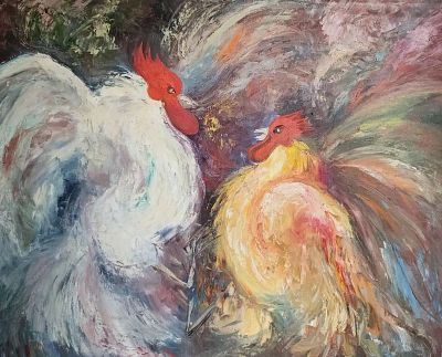 Куликов Владимир Александрович - Петухи. Аукцион: Аукцион № 37, часть 3 Основа: холст Техника: 