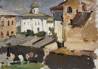 Тюленев Виталий Иванович - Белокаменная церковь. Аукцион: Аукцион № 37, часть 3 Основа: картон 