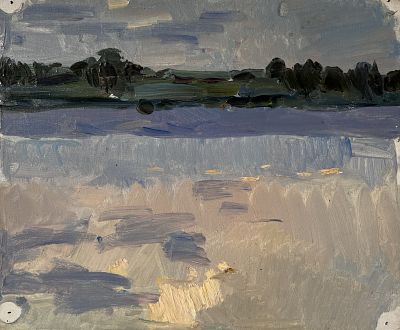 Тюленев Виталий Иванович - Вечер. Аукцион: Аукцион № 37, часть 3 Основа: картон Техника: 