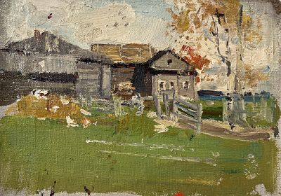 Тюленев Виталий Иванович - Деревня. Аукцион: Аукцион № 37, часть 3 Основа: холст Техника: 