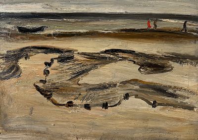 Тюленев Виталий Иванович - Прогулка. Аукцион: Аукцион № 37, часть 3 Основа: картон Техника: 