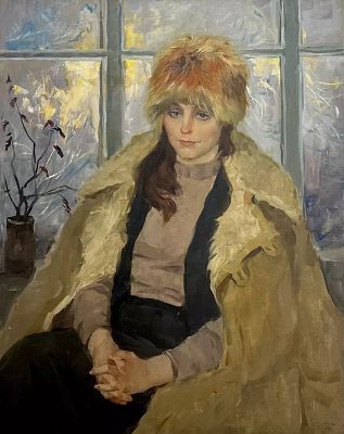 Пентешин Иван Мильевич - Девушка в полушубке. Аукцион: Аукцион № 38, часть 1 Основа: холст Техника: 