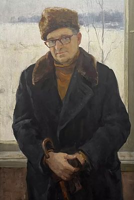 Пентешин Иван Мильевич - Портрет искусствоведа профессора Бродского И.А. Аукцион: Аукцион № 38 