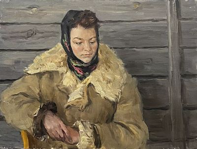 Пентешин Иван Мильевич - Портрет девушки. Аукцион: Аукцион № 38, часть 1 Основа: холст Техника: 