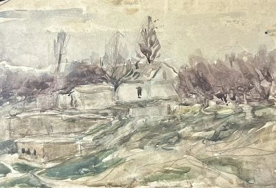 Пентешин Иван Мильевич - Ранняя весна. Аукцион: Аукцион № 38, часть 1 Основа: бумага Техника: 