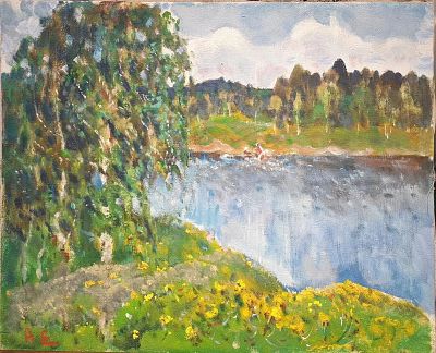 Еремин Алексей Григорьевич - Летом. Аукцион: Аукцион № 38, часть 4 Основа: холст Техника: 