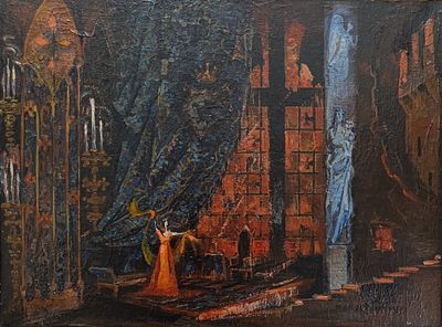 Гунько Викентий Викторович - Флория Тоска. холст масло Гунько В.В. 1977 год 
Эскиз к опере &laquo;Флория 