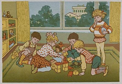 Рябова Евгения Дмитриевна - Новое креслице. линогравюра Рябова Е.Д. 1986 год 
подпись внизу справа 