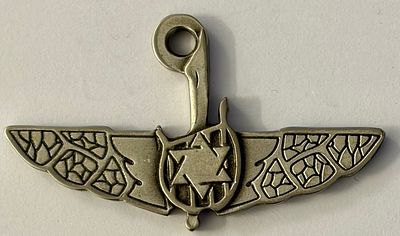 סיכה של יחידת שלדג, יחידת קומנדו מיוחדת של חיל האוויר הישראלי.הסיכה מציגה מגן דוד משולב בתוך 