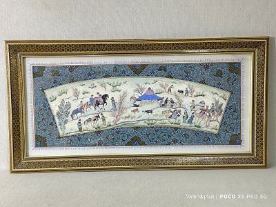 "הסולטאן" 
ציוד יד פרסי גדול ומרהיב ביופיו על גבי חומר אורגני יוקרתי בסגנון חצר מלוכה נתון 