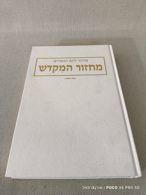 מחזור המקדש ליום הכיפורים פורמט אלבומי מהודר שופע איורים בצבע כריכה קשה 375 מאת ישראל אריאל 