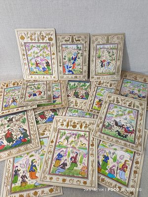 "סיפורי פרס" 
לקט 20 ציורי יד פרסים אקוורל על נייר עבה 
14&times;19 ס"מ