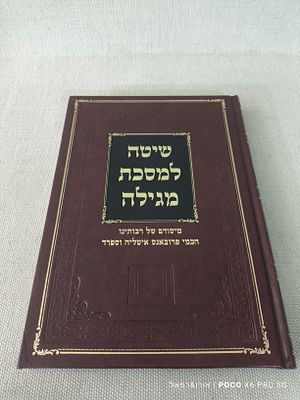 שיטה למסכת מגילה 
מיסודם של רבותינו חכמי פרובאנס איטליה וספרד 
מצב חדש