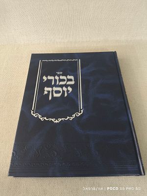 ספר בכורי יוסף 
מצב חדש